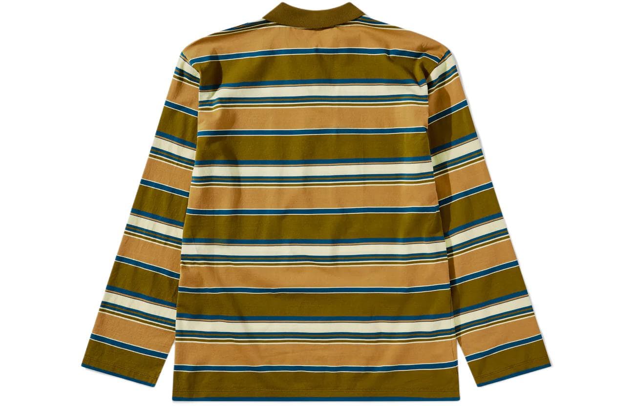 Miu Miu SS24 Striped Knit Polo Green - изображение 2