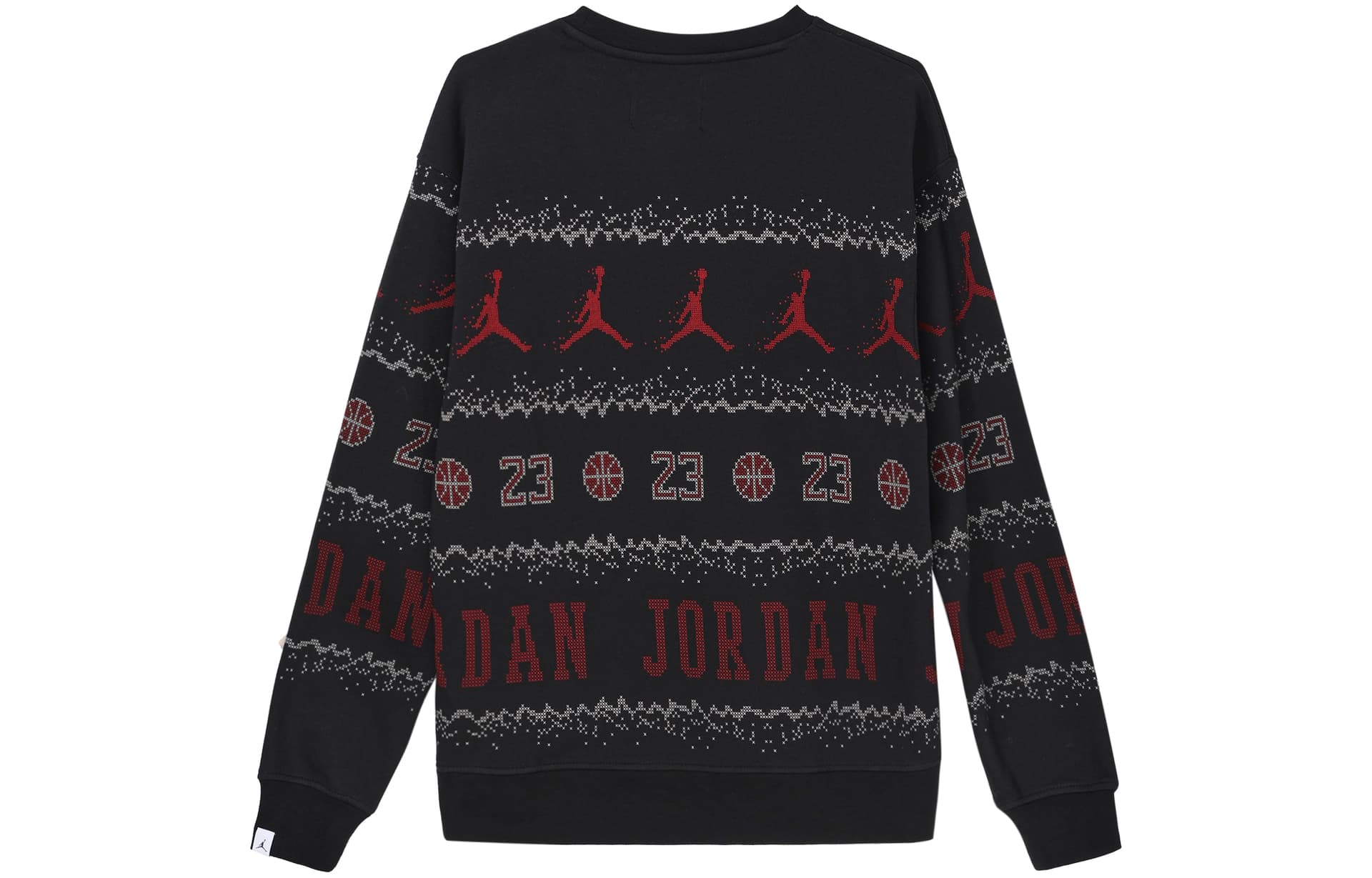 Кофта Jordan Essentials Holiday Logo Crewneck Sweatshirt Black - изображение 2
