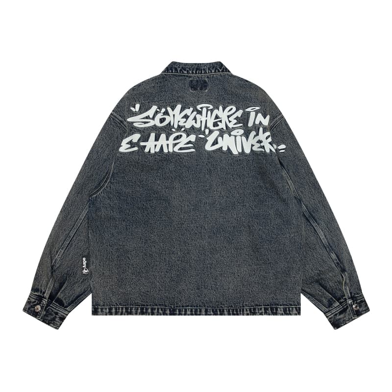 Джинсовая куртка Aape Denim Jacket Black - изображение 2