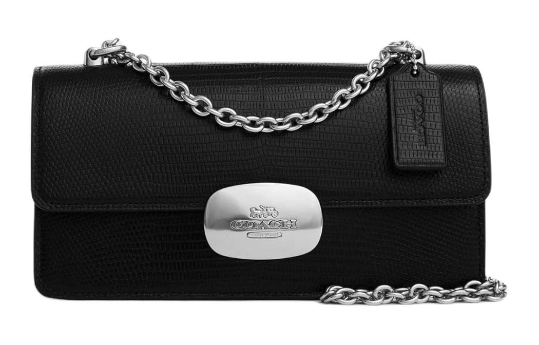 Сумка через плечо COACH Eliza 22 Silver Black - изображение 1