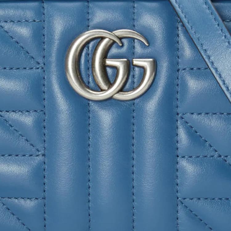Мини-сумка Gucci GG Marmont Mini Blue - изображение 9