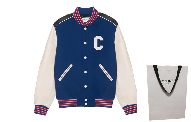Куртка CELINE SS23 C Logo Varsity Jacket Cobalt Blue - изображение 3
