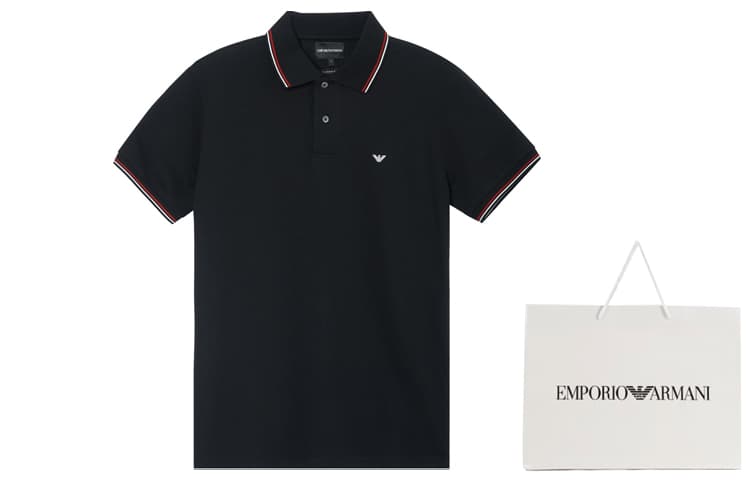 Поло Emporio Armani Polo Shirt Black - изображение 3