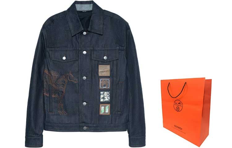 Джинсовая куртка HERMES SS23 Logo - изображение 3