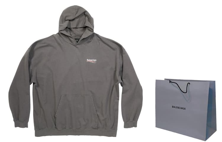 Кофта Balenciaga FW22 Logo Print Sweatshirt - изображение 3