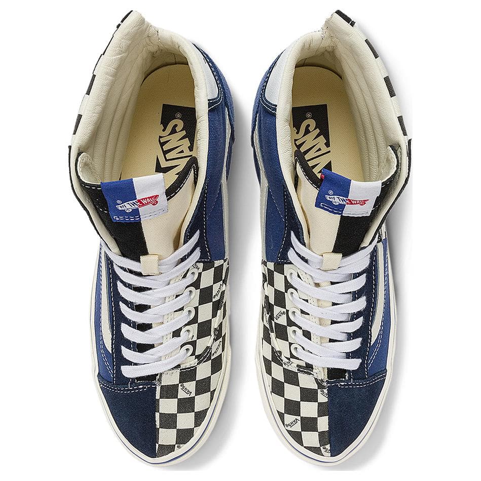 Кроссовки Vans Vlt CLASH The Wall Высокие Кеды Скейтборд Обувь Унисекс Синий Черный - изображение 3