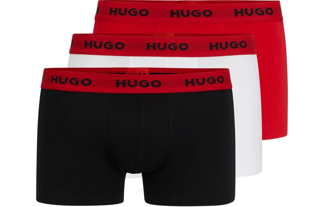 Трусы HUGO BOSS Three-Pack Of Logo-Waistband Trunks In Stretch Cotton Logo 3 - изображение 1