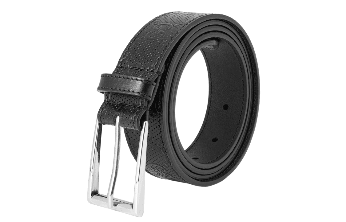 Ремень Gucci Leather Belt Black - изображение 5