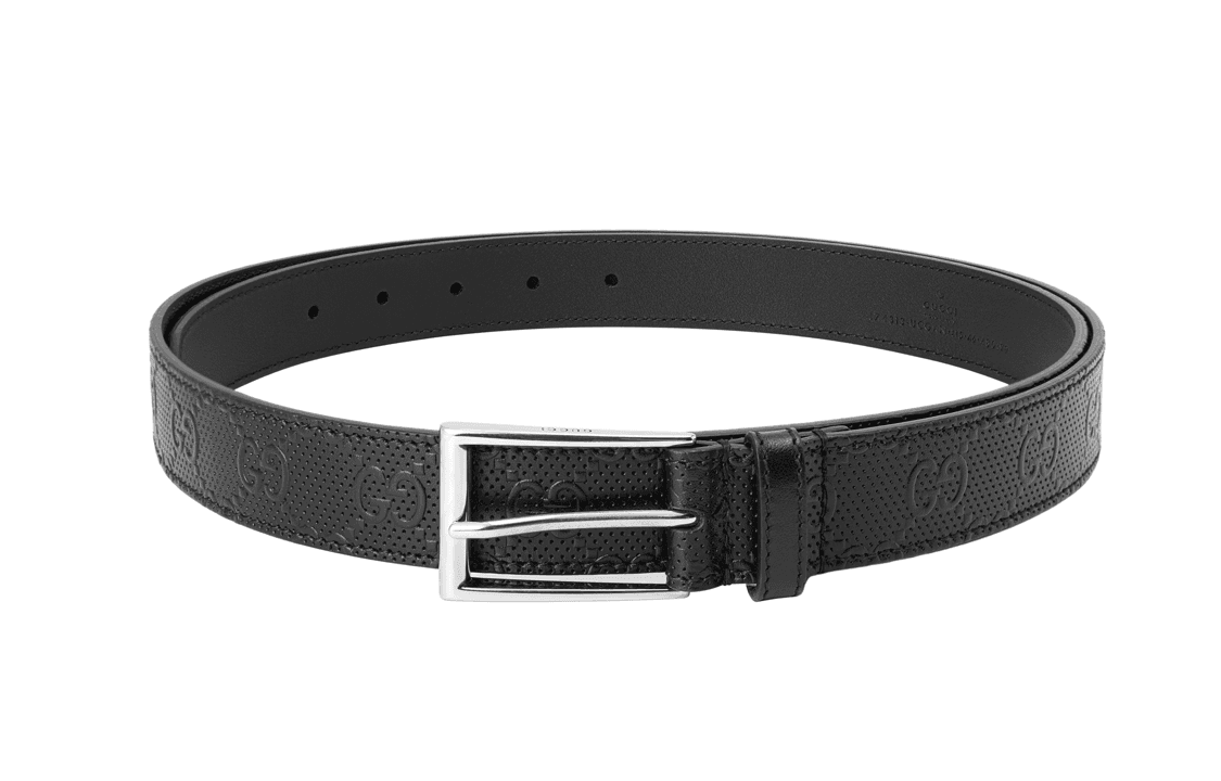 Ремень Gucci Leather Belt Black - изображение 4