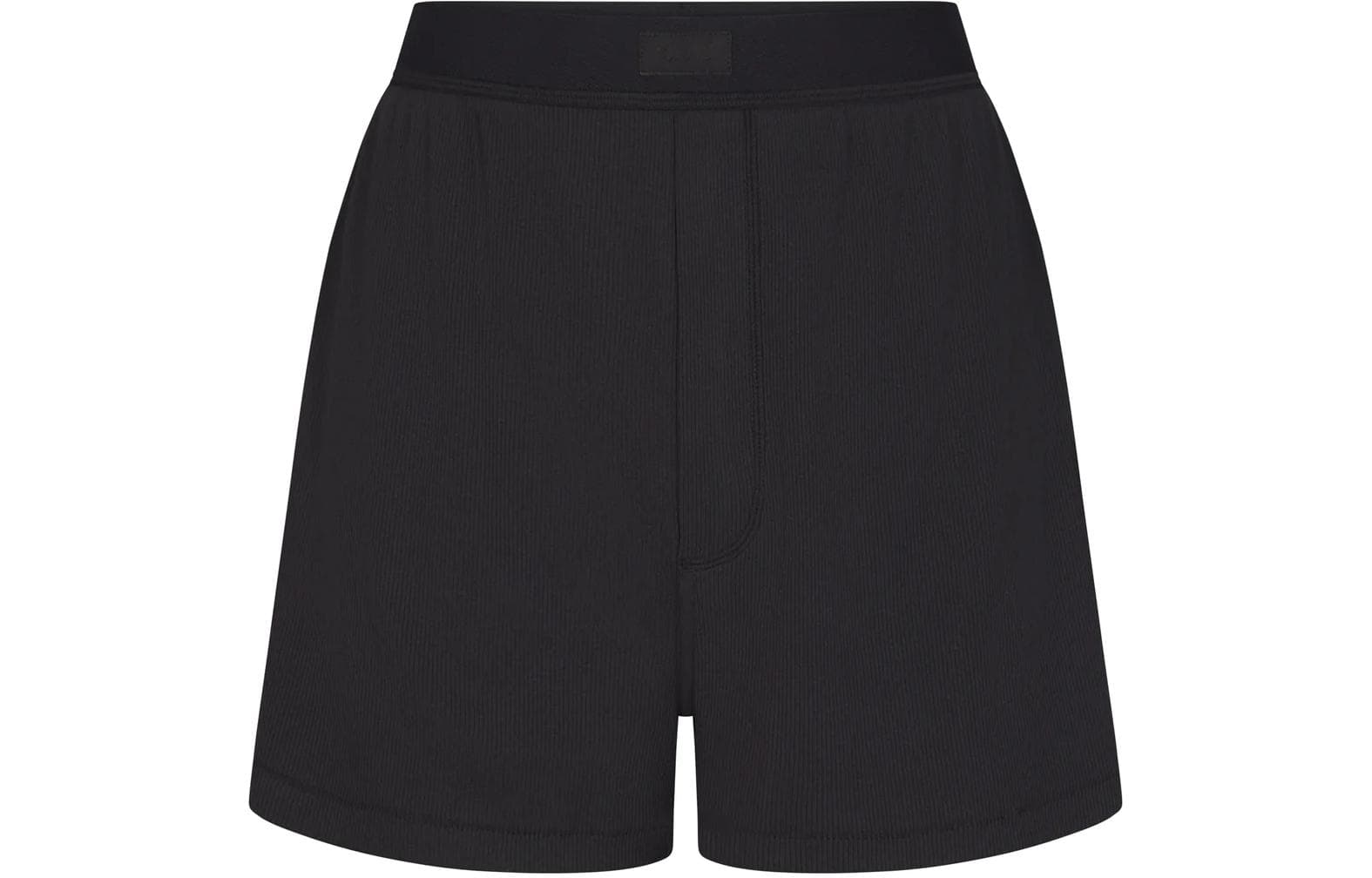 Трусы SKIMS COTTON RIB LOOSE BOXER 1 SOOT - изображение 1