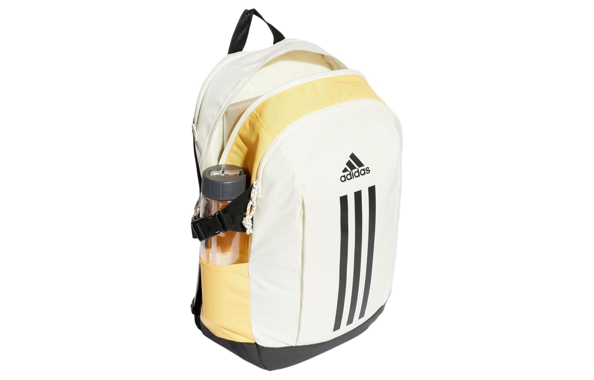 Рюкзак Adidas Переработанный полиэстер рюкзак унисекс слоновая кость и светло-желтый и черный - изображение 4