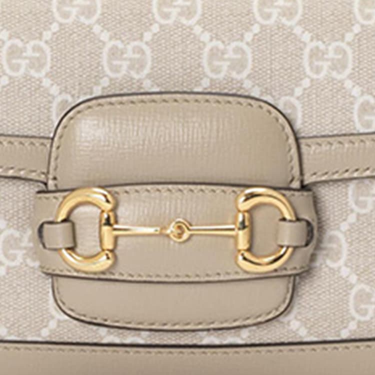 Мини-сумка GUCCI Horsebit 1955 Logo - изображение 9