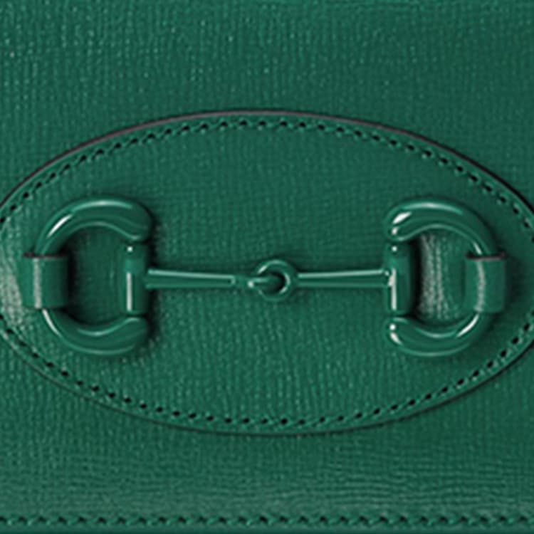 Кошелек Gucci Horsebit 1955 Green - изображение 8
