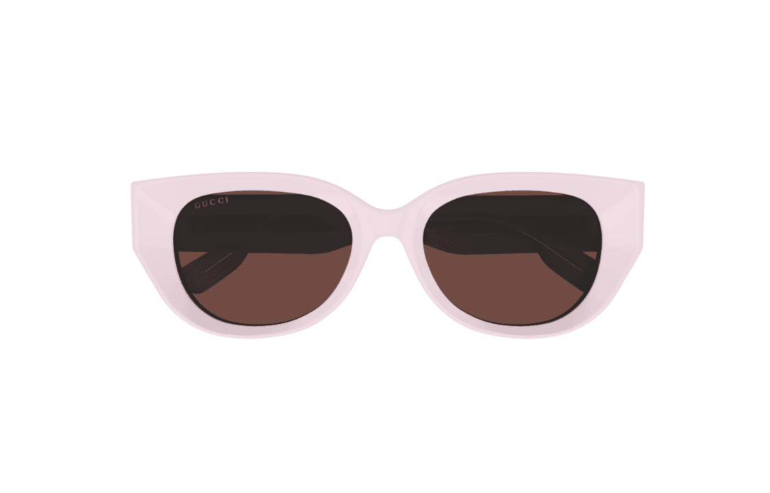 Солнцезащитные очки Gucci Irregular Logo Sunglasses Pink - изображение 3