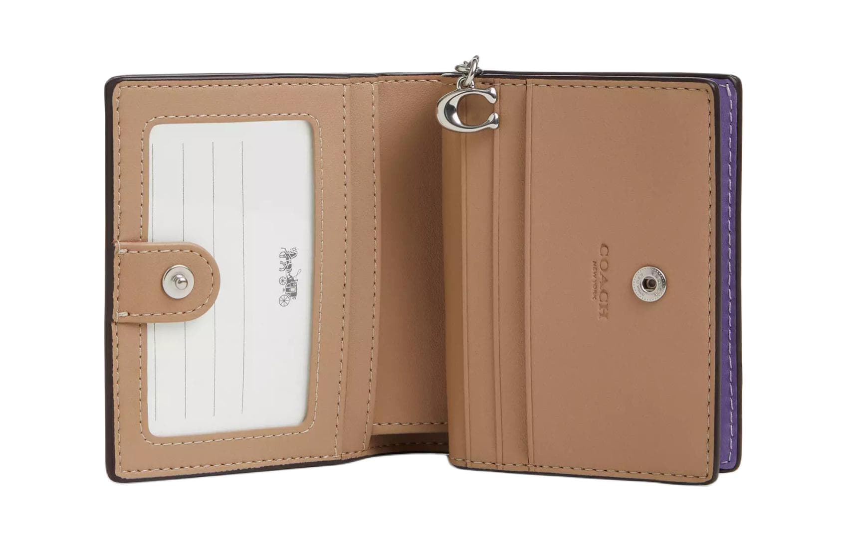 Кошелек COACH Snap 10 Wallet Light Purple - изображение 2