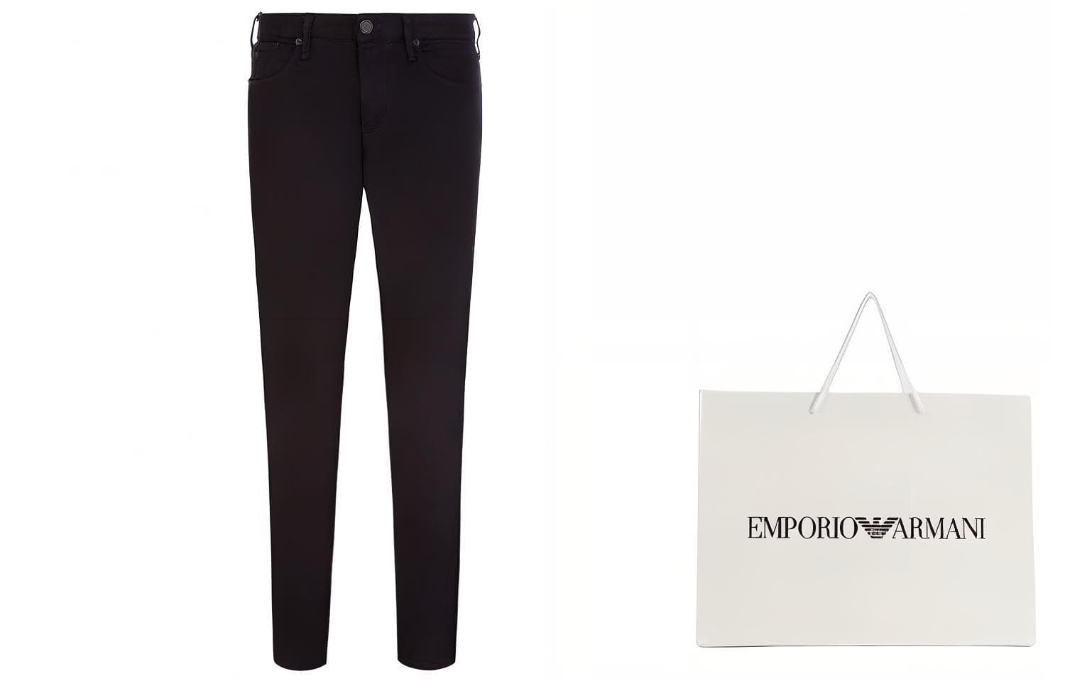 Штаны Emporio Armani Jeans Black - изображение 2