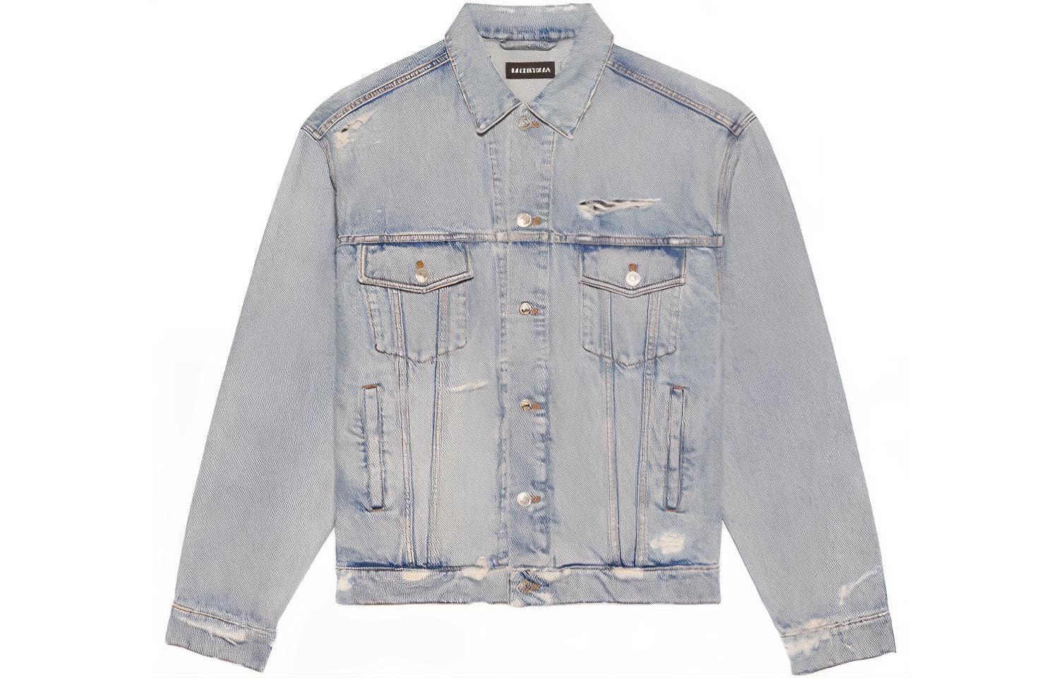 Куртка Balenciaga FW21 Barcode Denim Jacket - изображение 2