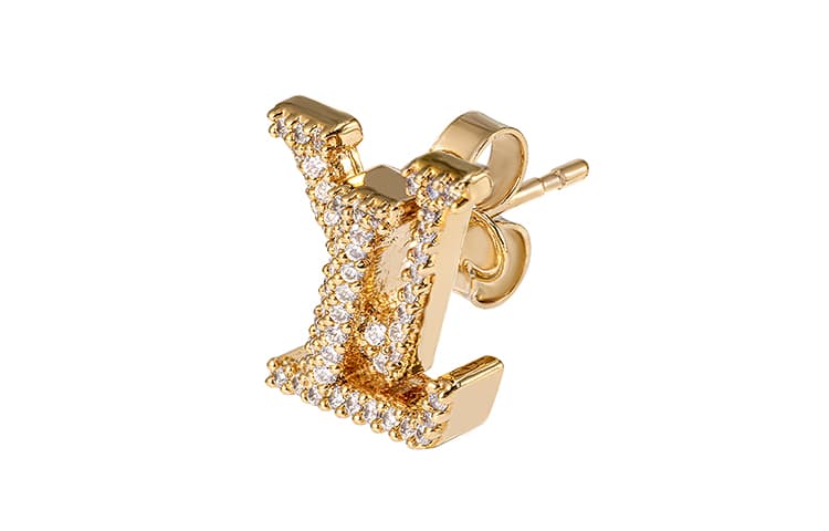 Серьги Louis Vuitton LV Iconic Earrings Gold - изображение 3