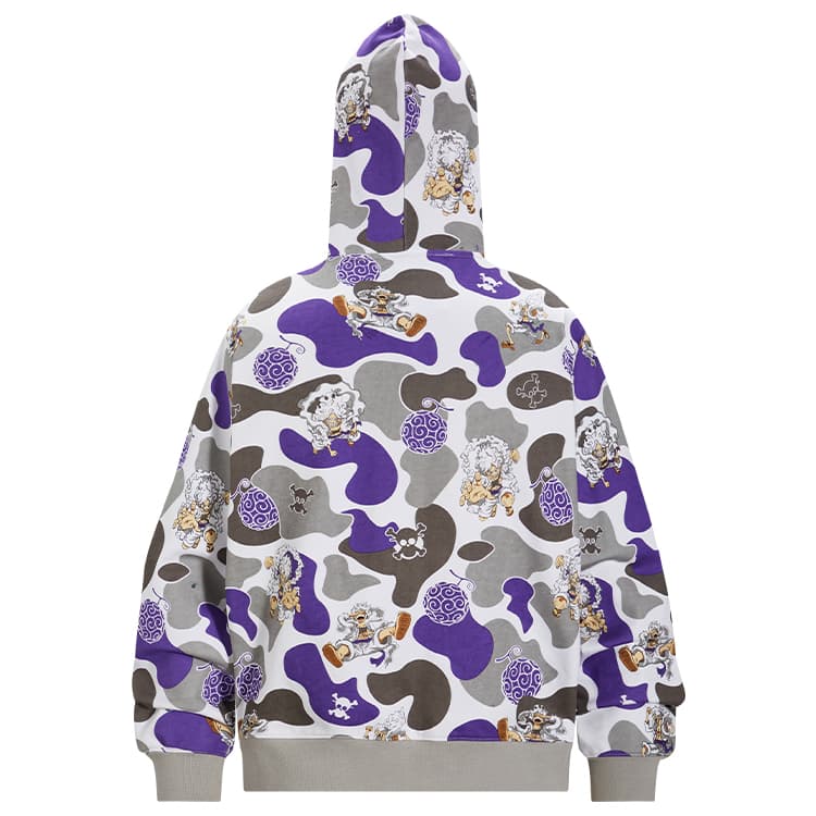 Худи KAKAZZY Camo Zip Hoodie Grey - изображение 2