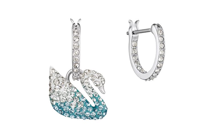Серьги Swarovski Iconic Swan Earrings Blue - изображение 2