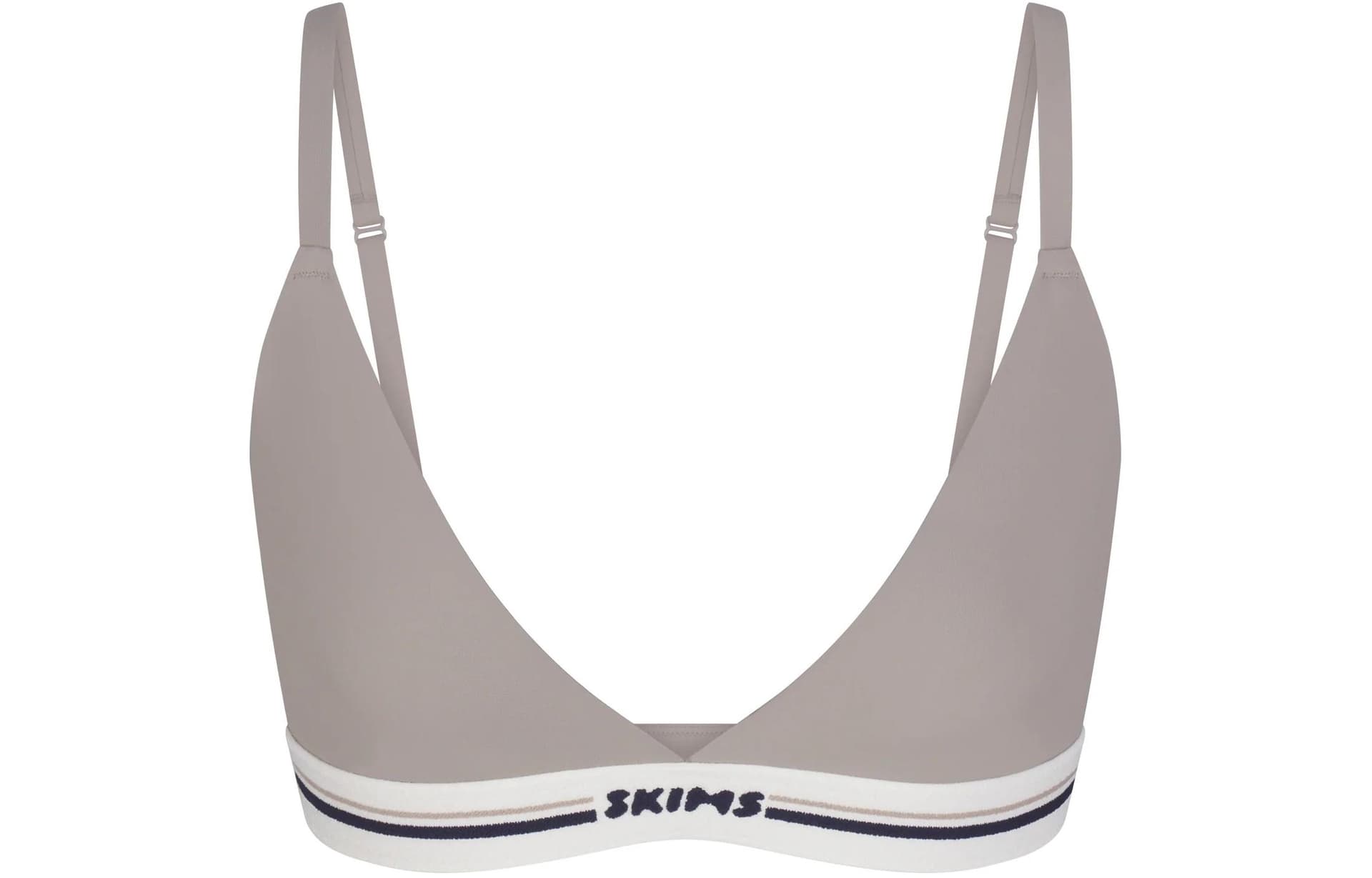 Бюстгальтер SKIMS FITS EVERYBODY LOGO TRIANGLE BRALETTE SMOKE - изображение 1