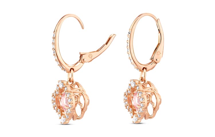 Серьги Swarovski Four Leaf Clover Rose Gold Earrings - изображение 3