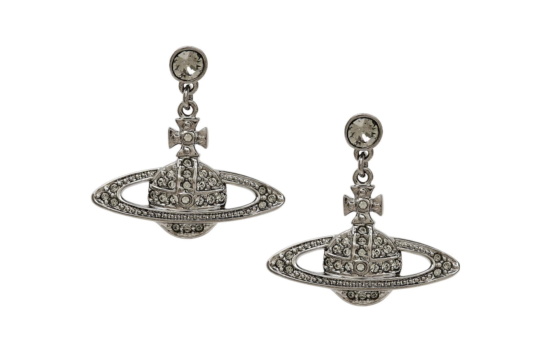 Серьги Vivienne Westwood MINI BAS RELIEF DROP - изображение 1