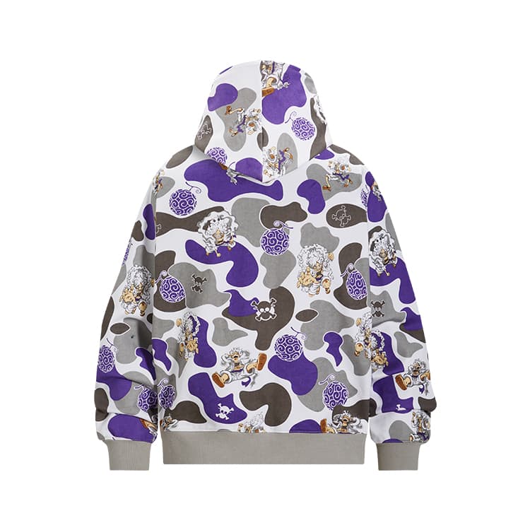 Худи KAKAZZY Camo Zip Hoodie Grey - изображение 5