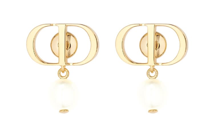 Серьги DIOR PETIT CD Metal Earrings Gold - изображение 3