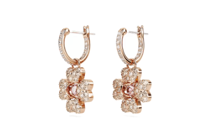Серьги Серьги Swarovski Женские Розовое Золото - изображение 2