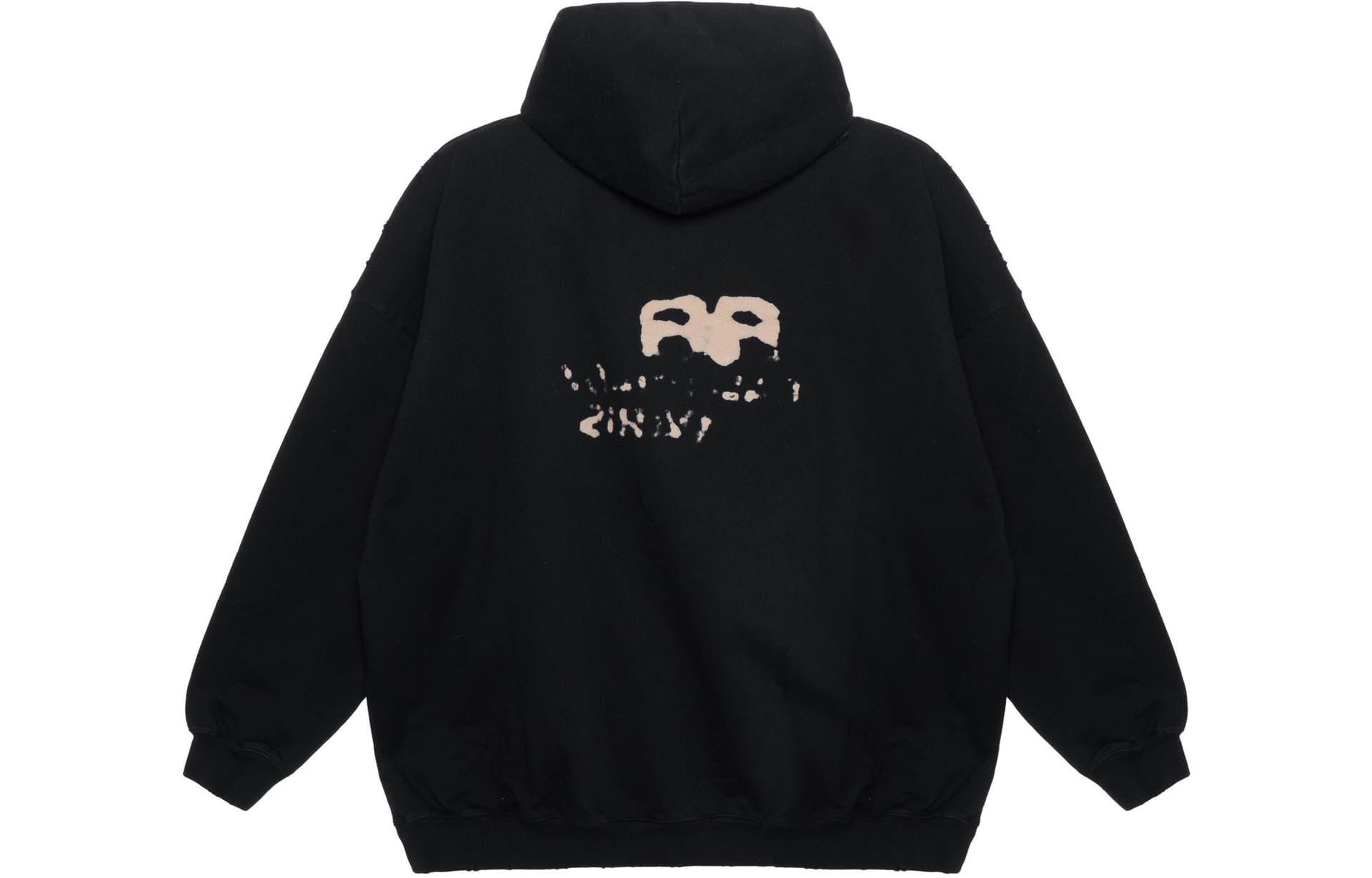 Худи Balenciaga Logo Print Hoodie Black - изображение 2