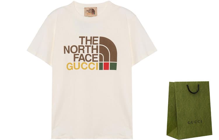 Футболка Gucci x The North Face Logo T-Shirt White - изображение 3