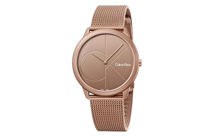 Механические часы Ck Calvin Klein Часы с ремешком на запястье кварцевый механизм нержавеющая сталь шнуровка 40 мм циферблат цвета кофе - изображение 1