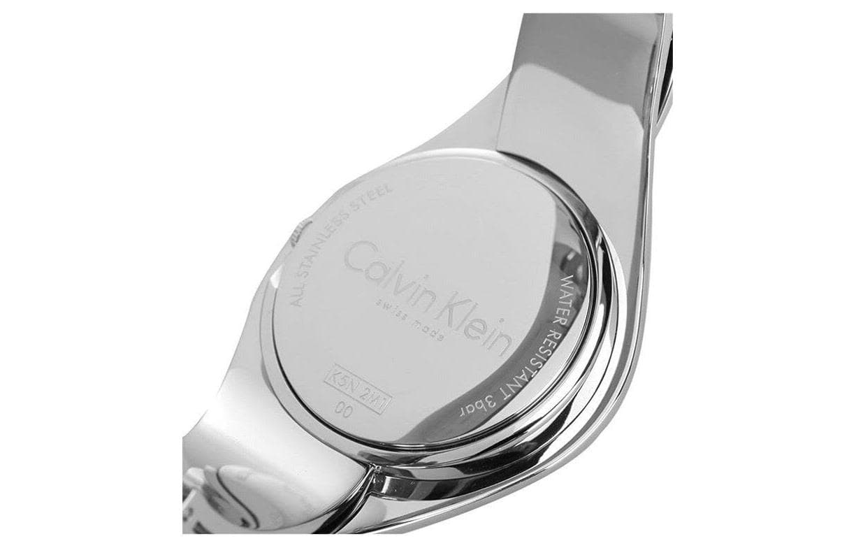 Механические часы Calvin Klein Часы с ремешком на запястье кварцевый механизм нержавеющая сталь шнуровка 34 мм черный циферблат - изображение 2