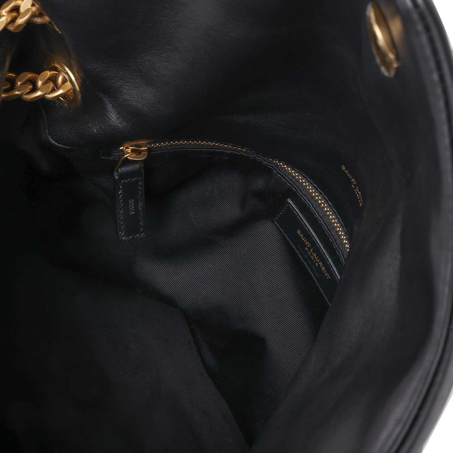 Мини-сумка Saint Laurent Loulou Puffer Black - изображение 8