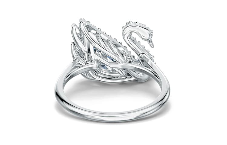 Кольцо Swarovski Dancing Swan Ring White - изображение 3