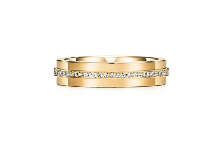 Кольцо Tiffany T Narrow Diamond 18K Gold Ring - изображение 3