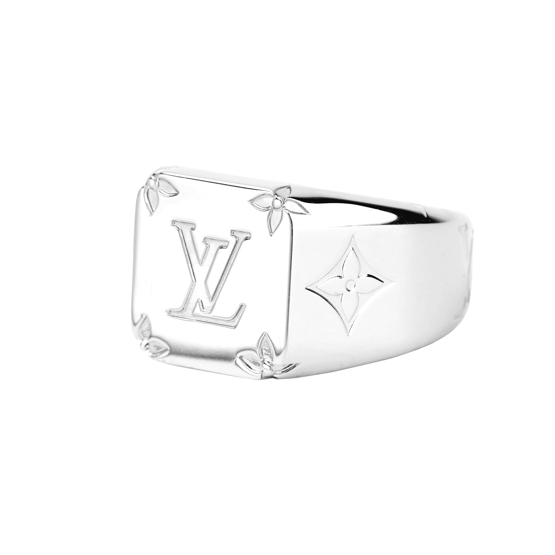 Кольцо Louis Vuitton Logo Ring Silver - изображение 3