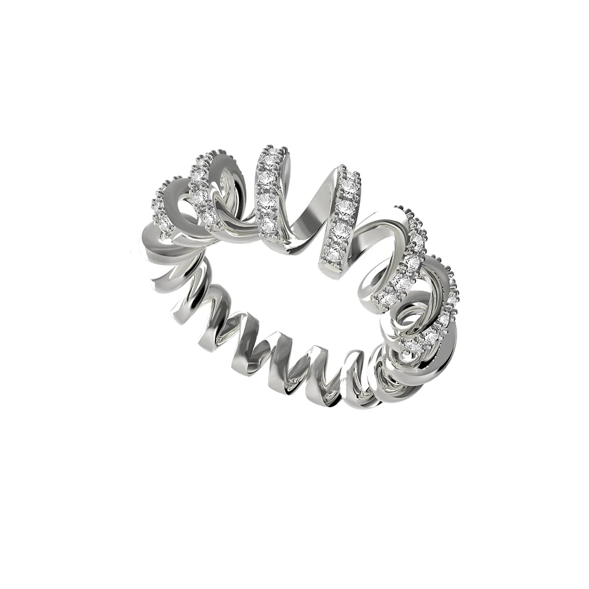 Кольцо BOONEE Maze Series Cream Roll Ring - изображение 1