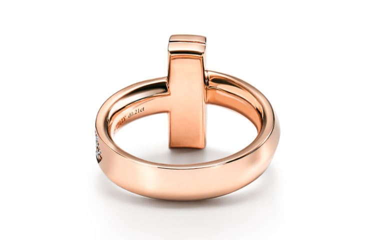 Кольцо Tiffany & Co. Tiffany T1 Ring Rose Gold Half Diamond - изображение 3
