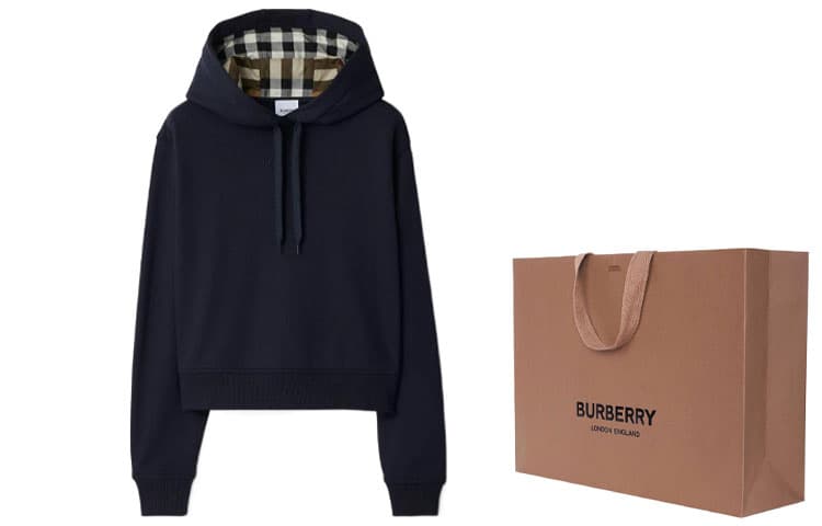 Худи Burberry SS24 Толстовка Женское Морской синий - изображение 3