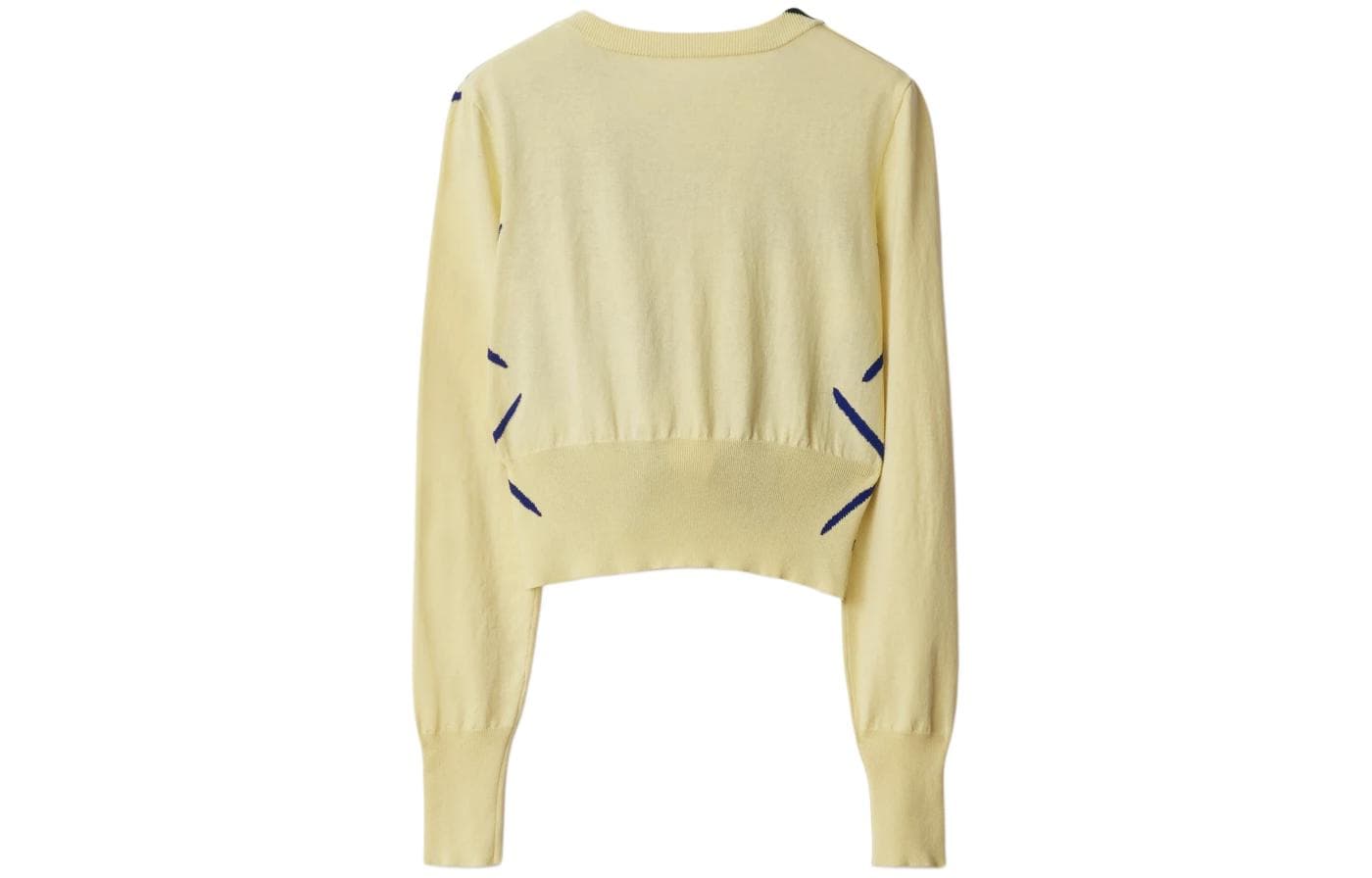 Кофта Burberry SS24 Трикотаж Женский Напиточный Желтый - изображение 2