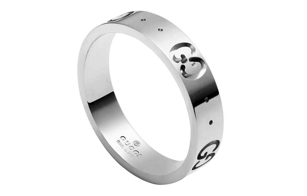 Кольцо GUCCI Icon 18K White Gold Ring - изображение 3
