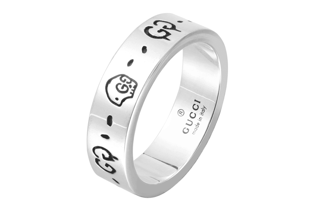Кольцо Gucci GucciGhost Silver Ring 6mm - изображение 2