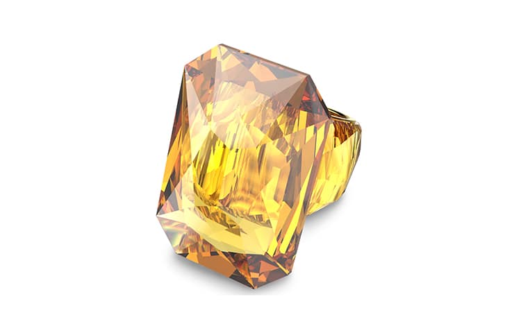Кольцо Swarovski Lucent Кольца Женские Желтые - изображение 2