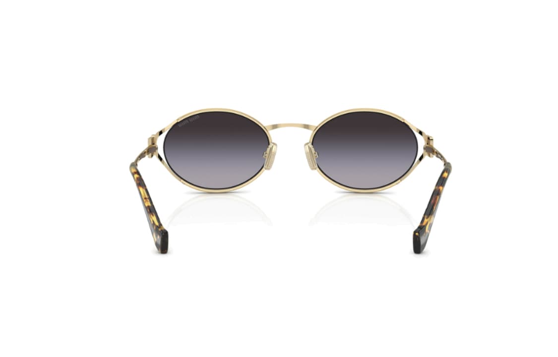 Солнцезащитные очки Miu Miu Oval Sunglasses Gold - изображение 3