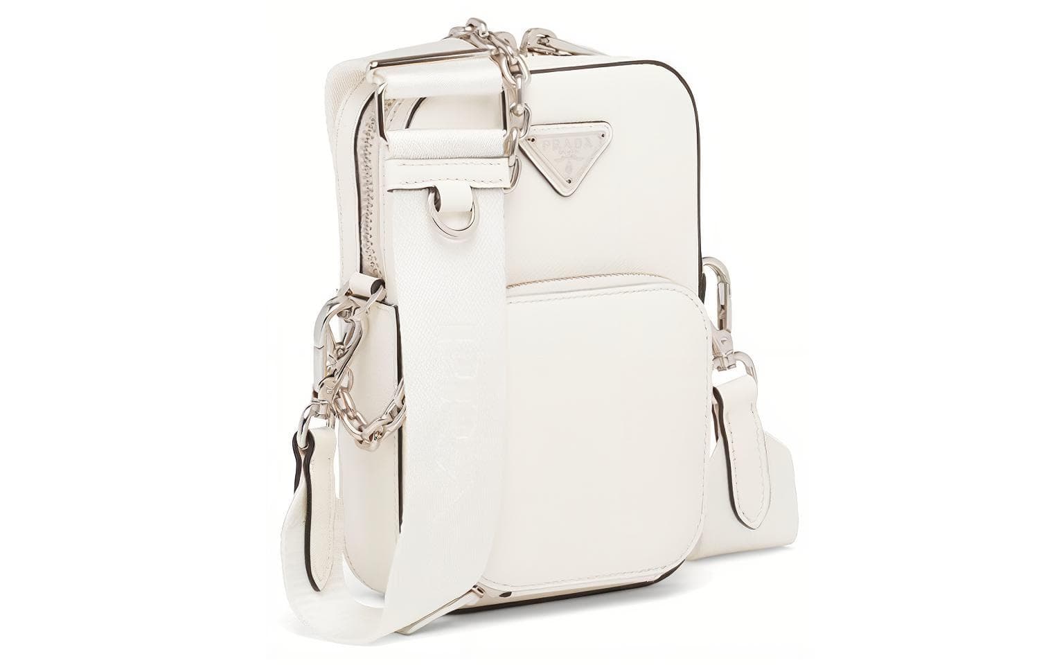 Сумка через плечо Prada Saffiano Mini Bag White - изображение 2