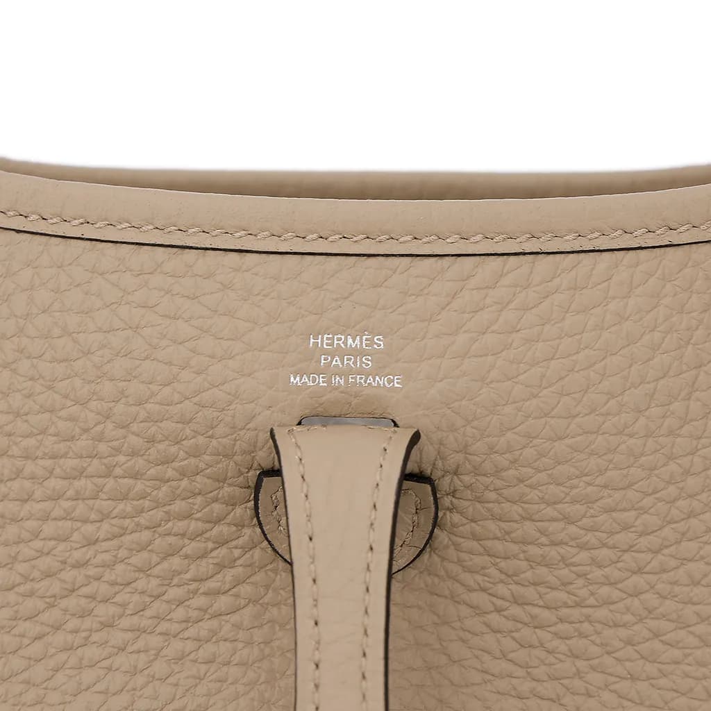 Сумка через плечо Hermes Evelyne 16 Clemence Beige - изображение 10