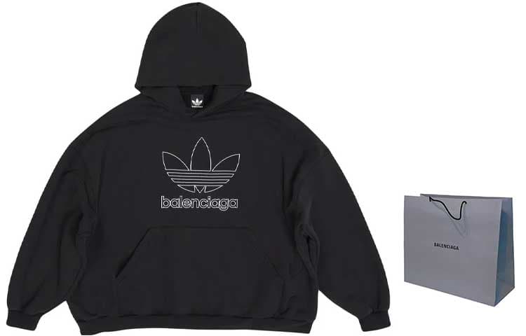 Худи Balenciaga x adidas SS23 Logo Hoodie - изображение 2
