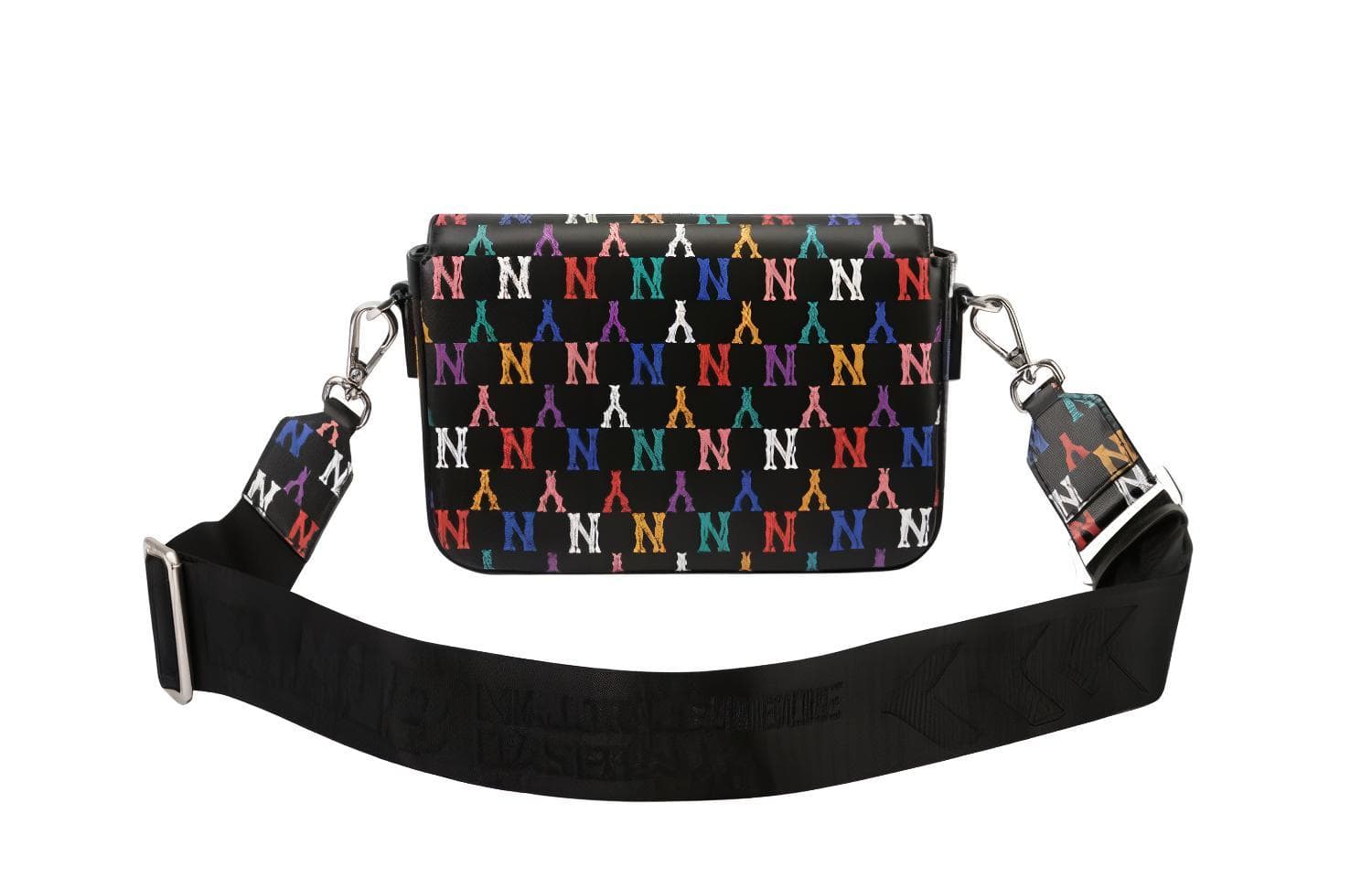 Мини-сумка MLB Monogram NY Yankees Rainbow Graffiti Black - изображение 4